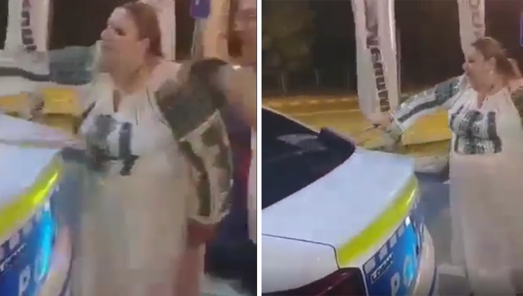 Senatoarea de Iași, Diana Șoșoacă, filmată în timp ce spală o mașină de poliție – FOTO, VIDEO