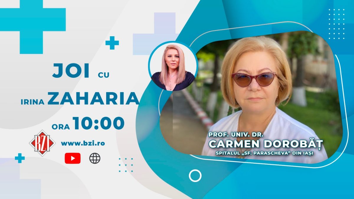 Prof. dr. Carmen Dorobăț, međic infecționist, Spitalul de Boli Infecțioase ” Sfânta Parascheva” Iași, discută în emisiunea BZI LIVE despre boala Lyme, gravitatea enterovirozelor și vaccinarea în cazul mușcăturilor câinilor sau a pisicilor