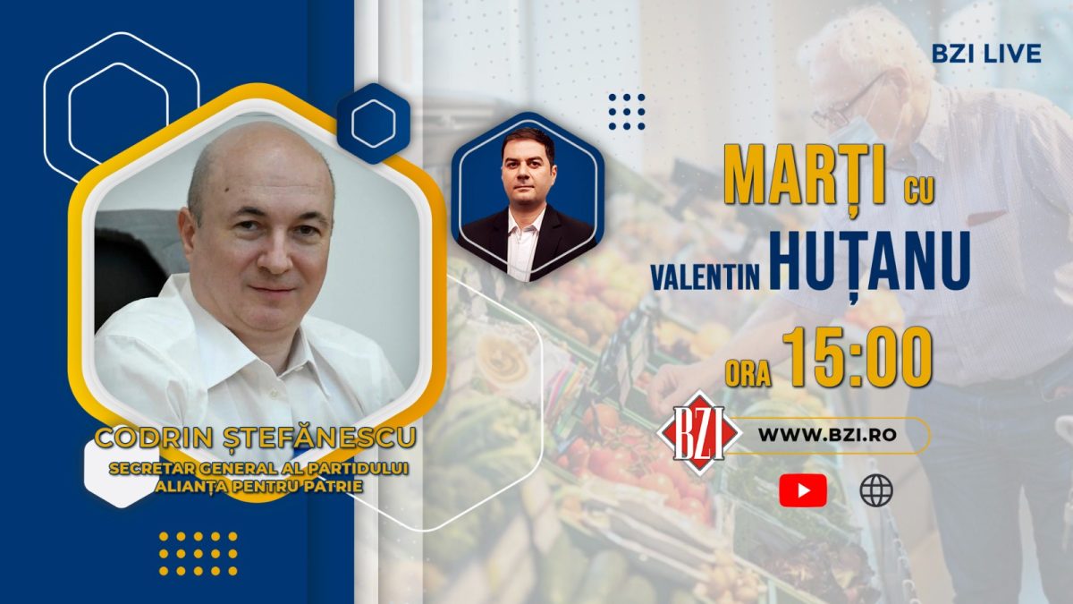 Ediție BZI LIVE incendiară și exclusivă alături de Codrin Ștefănescu, secretarul general al Alianței Pentru Patrie