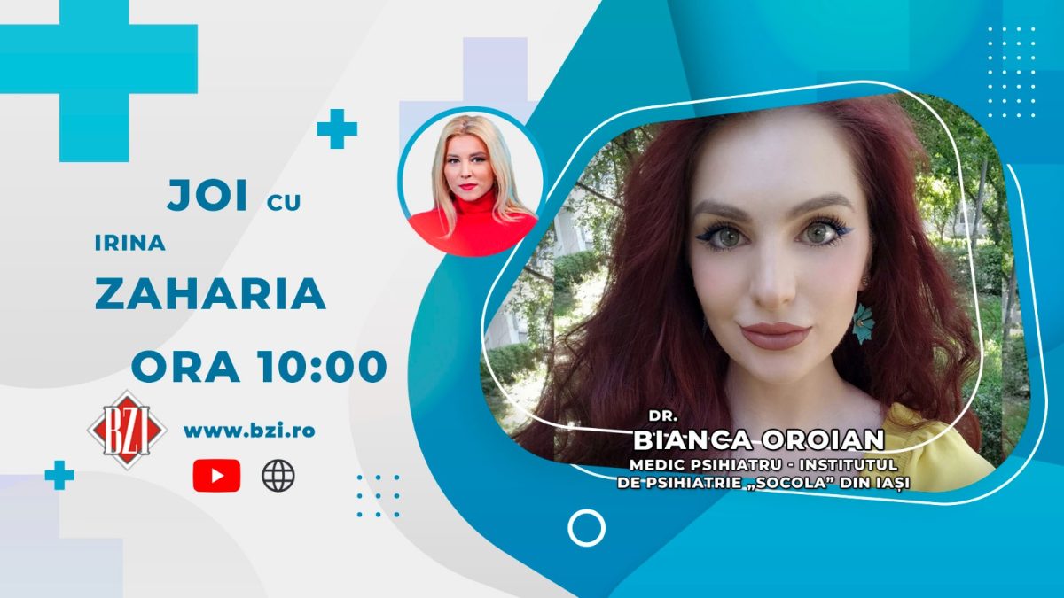 Dr. Bianca Oroian, medic psihiatru, Institutul de Psihiatrie Socola Iași discută în emisiunea BZI LIVE despre depresiile suferite de tineri în perioada examenelor