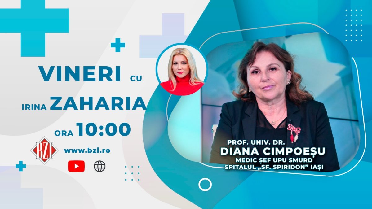 Prof. univ. dr. Diana Cimpoeșu – medic şef UPU Spitalul “Sfântul Spiridon” Iaşi, discută la BZI LIVE despre cazurile cu care se confruntă medicii, odată cu apariția caniculei