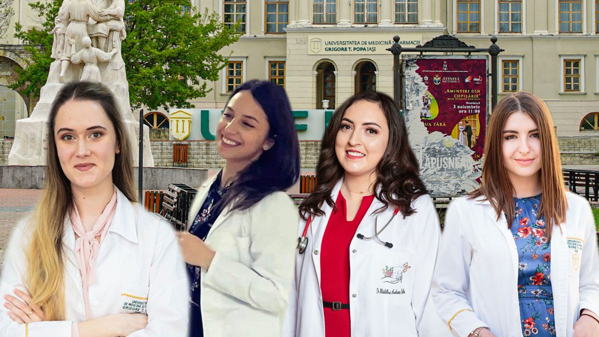 Ele sunt șefele de promoție din 2022 ale UMF Iași. Mădălina Andreea Beldie: „Nu este greu, atâta timp cât îți place ceea ce faci ”