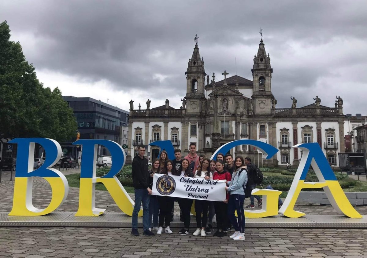 Elevii din cadrul Colegiului Tehnic de Căi Ferate “Unirea” Paşcani au beneficiat de a doua mobilitate Erasmus în Braga, Portugalia – FOTO