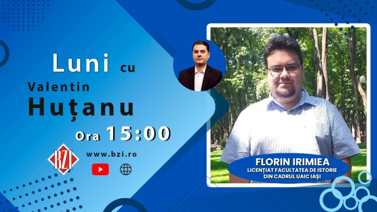 Dosarele Istoriei! Dialog special, în Studioul BZI LIVE pe o temă incitantă și provocatoare: „Elita transilvăneană, pilon al Națiunii romane!”, alături de Florin Irimiea, Facultatea de Istorie a Universității „Alexandru Ioan Cuza” din Iași