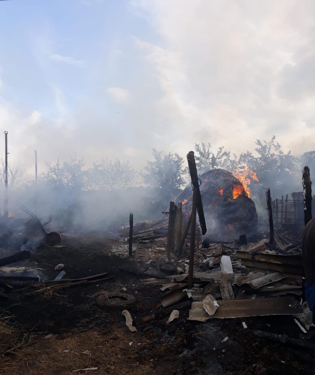 Incendiu în comuna Movileni. O persoană ar fi suferit arsuri grave – EXCLUSIV