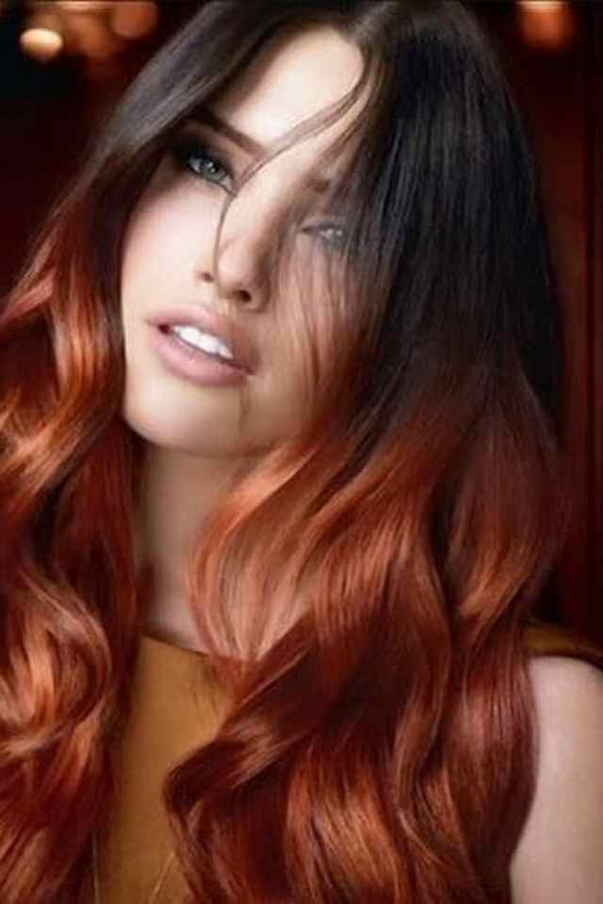 Ombre roșcat cu șaten. Ce efect vei obține prin abordarea unei astfel ...