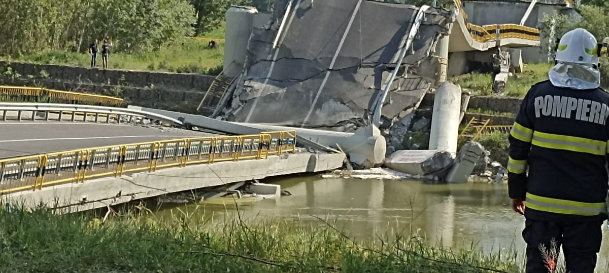 Zeci de oi au fost prinse sub dărâmături, sub  podul prăbuşit în Neamţ, iar unele dintre ele sunt încă în viață
