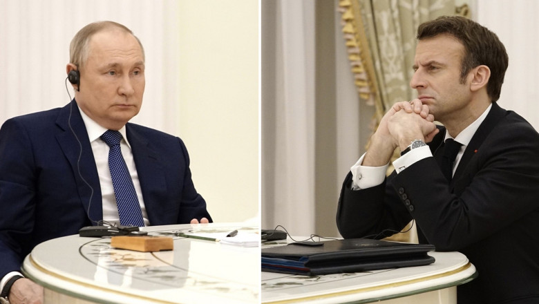 Televiziunea publică din Rusia îl ia în râs pe Emmanuel Macron: „A luat medicamente în speranța că Putin îi va răspunde”