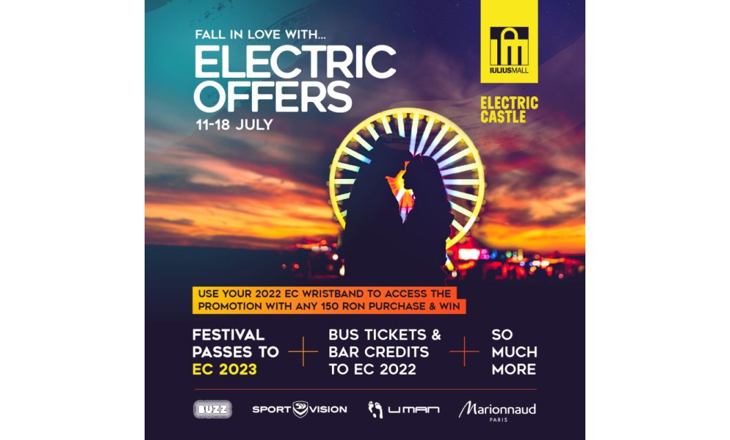 Iulius Mall Cluj x Electric Castle: Bus Station, oferte și reduceri personalizate, dar și alte surprize pentru festivalieri   