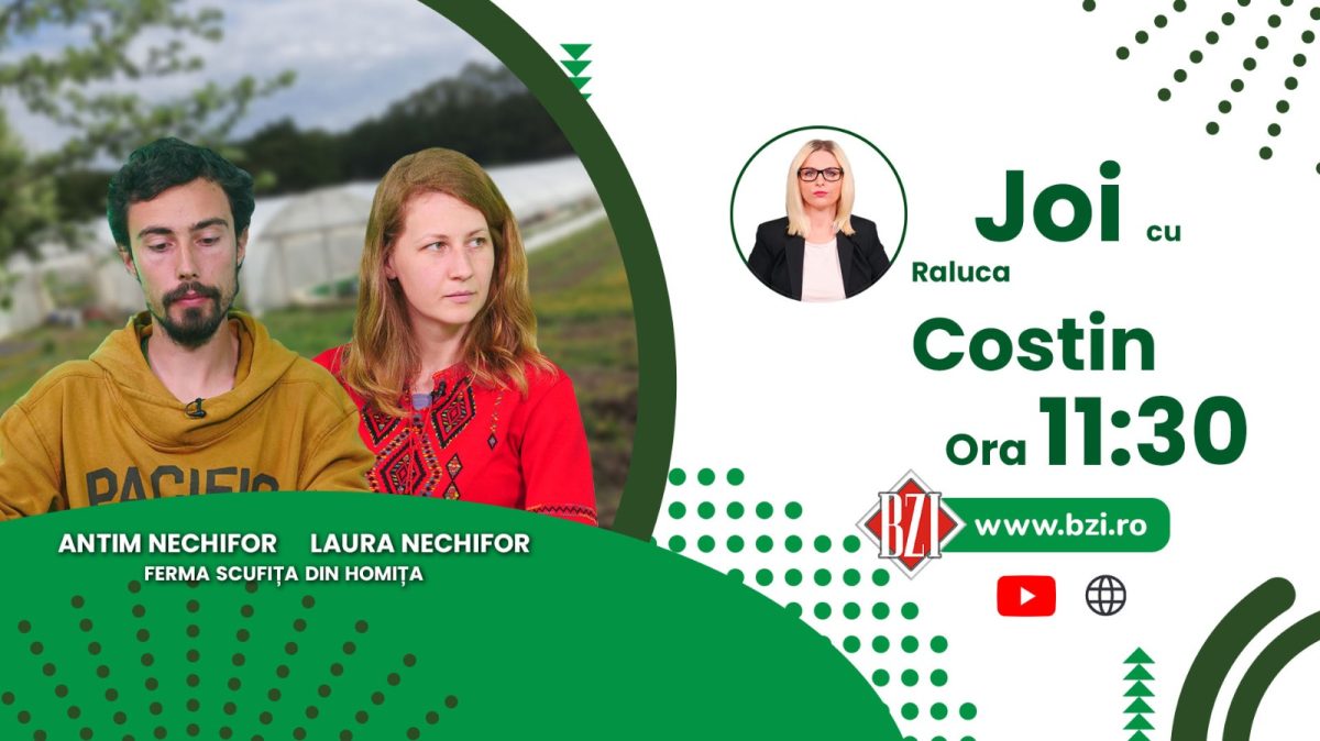 Ce se întâmplă cu micii producători după scumpirile la electricitate, gaz sau îngrășăminte? Discuţie cu Laura și Antim Nechifor, producători ecologici, numai la BZI LIVE!