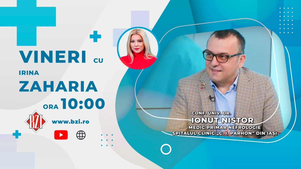 Conf. Dr. Ionuț Nistor, medic primar nefrolog, Spitalul C. I Parhon Iași, discută în emisiunea BZI LIVE despre zilele spitalului Parhon