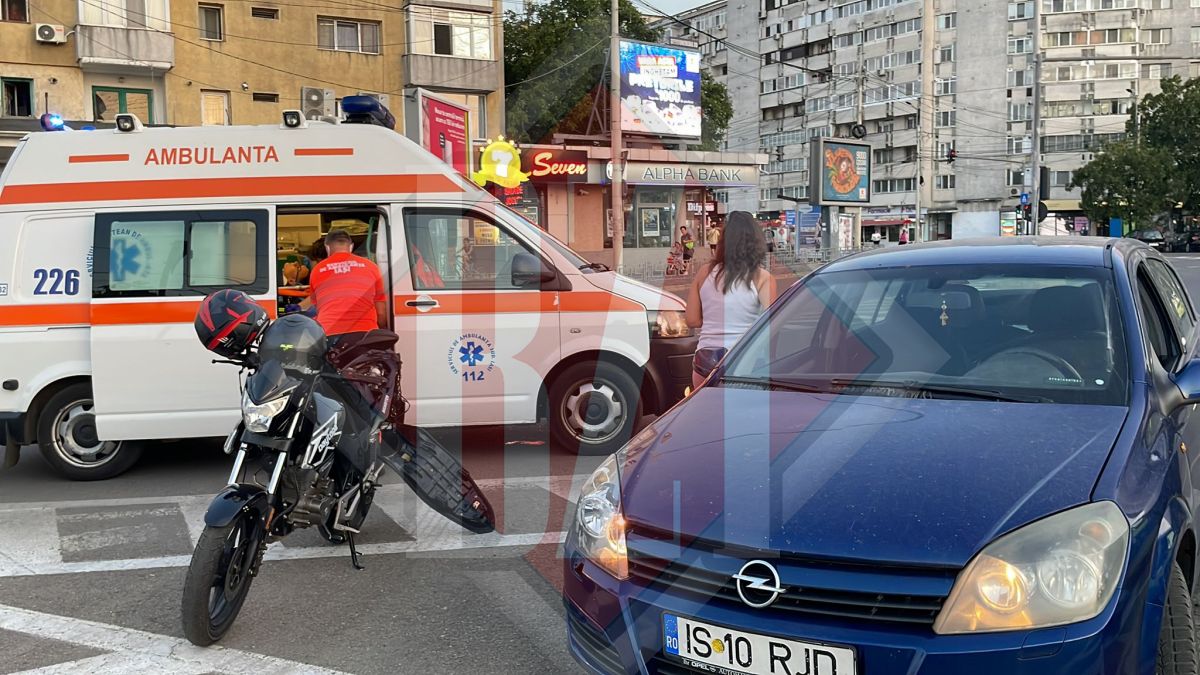 Accident rutier în Podu Roș. O motocicletă și un autoturism au fost implicate – EXCLUSIV, FOTO, VIDEO