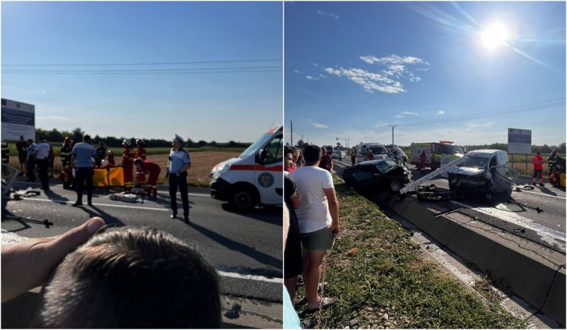 Un bărbat a murit, iar un copil este în stare critică, după un teribil accident în Dumbrăveni, Suceava