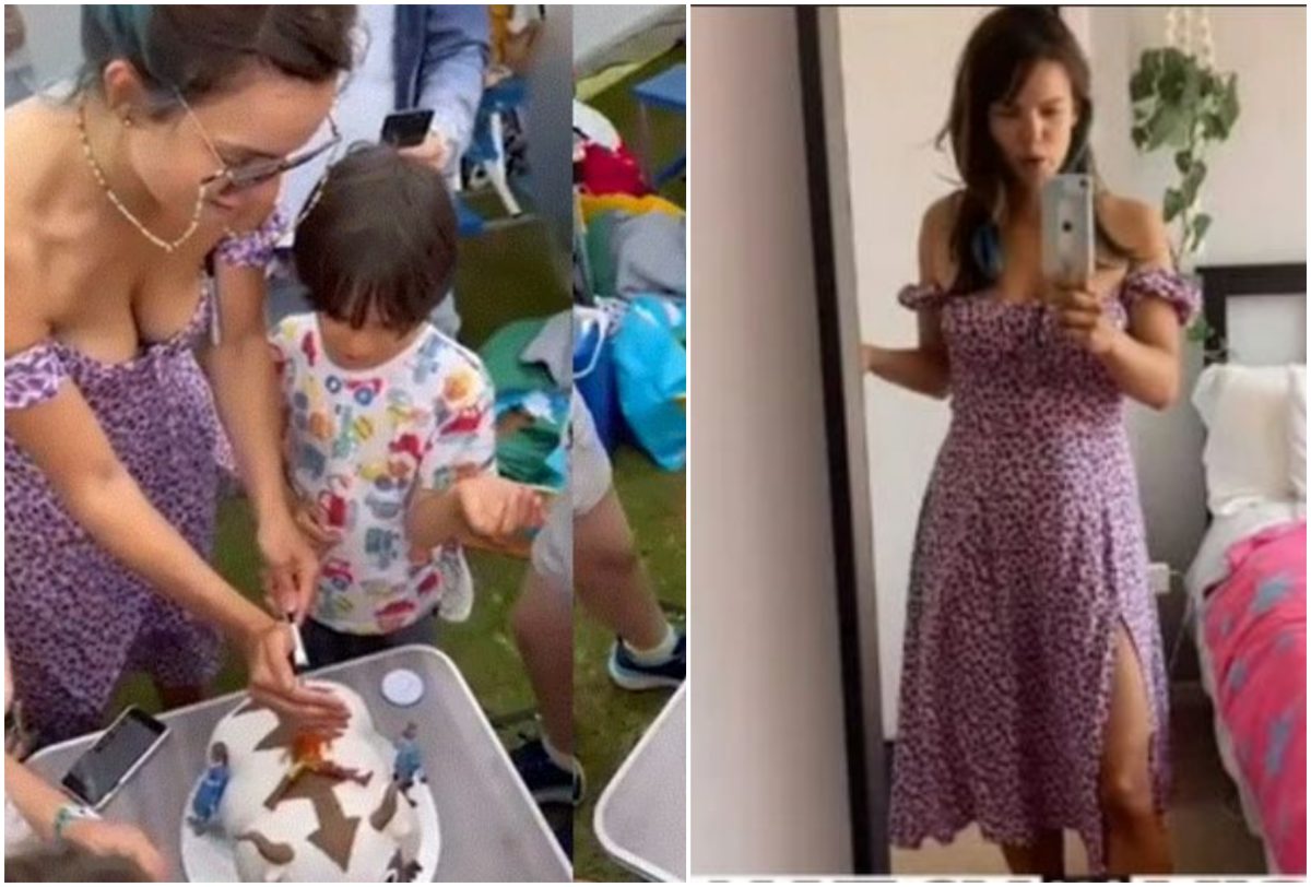 O mămică de 37 de ani, desființată după ce a apărut îmbrăcată așa la ziua fiului ei. Ce i-a deranjat așa tare pe oameni