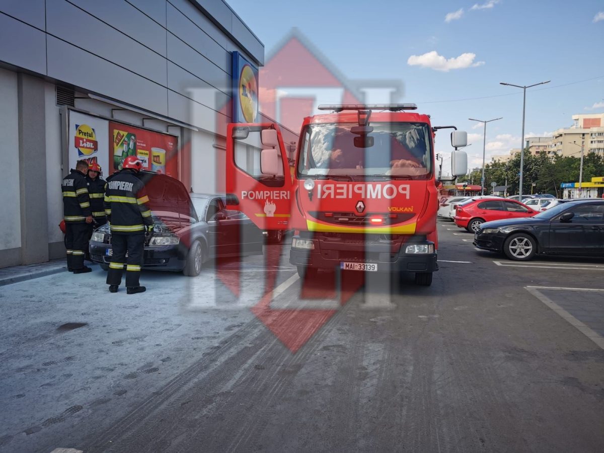 Incendiu la un autoturism din municipiul Iași. Nu sunt victime – EXCLUSIV, GALERIE FOTO