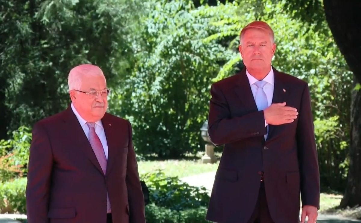 Ceremonia de primire a Președintelui Statului Palestina, Mahmoud Abbas, de către Președintele României, Klaus Iohannis – LIVE VIDEO