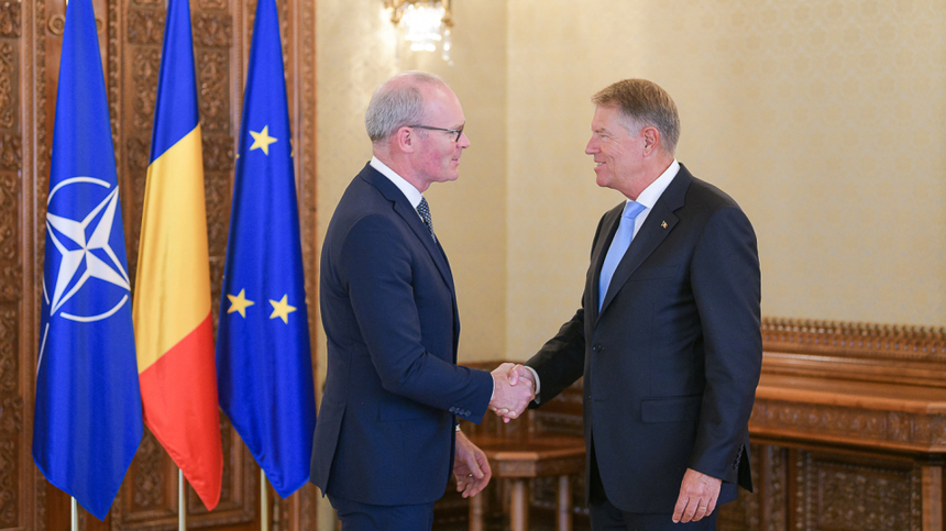 Klaus Iohannis l-a primit la Cotroceni pe ministrul irlandez al Afacerilor Externe