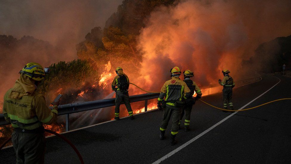 Record de căldură în Europa unde există puterne incendii de vegetație