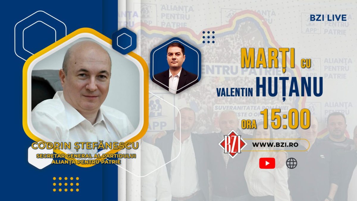 Ediţie BZI LIVE explozivă alături de Codrin Ștefănescu, secretarul general al Alianței Pentru Patrie