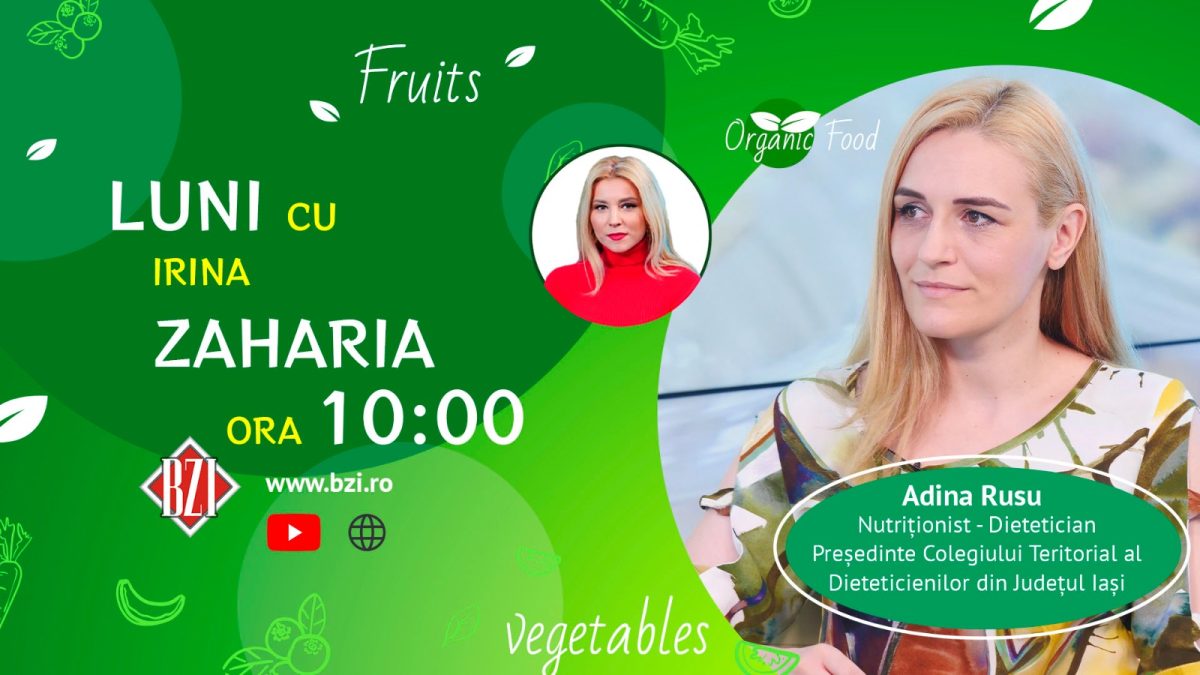 Nutriționistul- dietetician, Adina Rusu, preș. Colegiului Teritorial Iași al Colegiului Dieteticienilor, ne va învața cum să controlam porțiile cu mâncare pentru a nu ne îngrașă