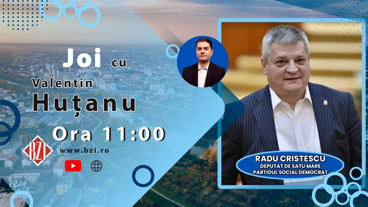 Top Politic! Deputatul PSD de Satu Mare, Radu Cristescu, în direct la BZI LIVE despre soluţiile şi măsurile pentru redresarea României