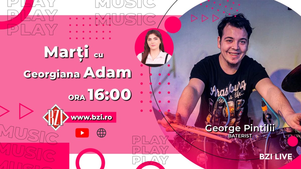 Energia pură și dexteritatea îl definesc! George Pintilii, baterist, împărtășește pentru BZI LIVE despre abordările sale în muzică