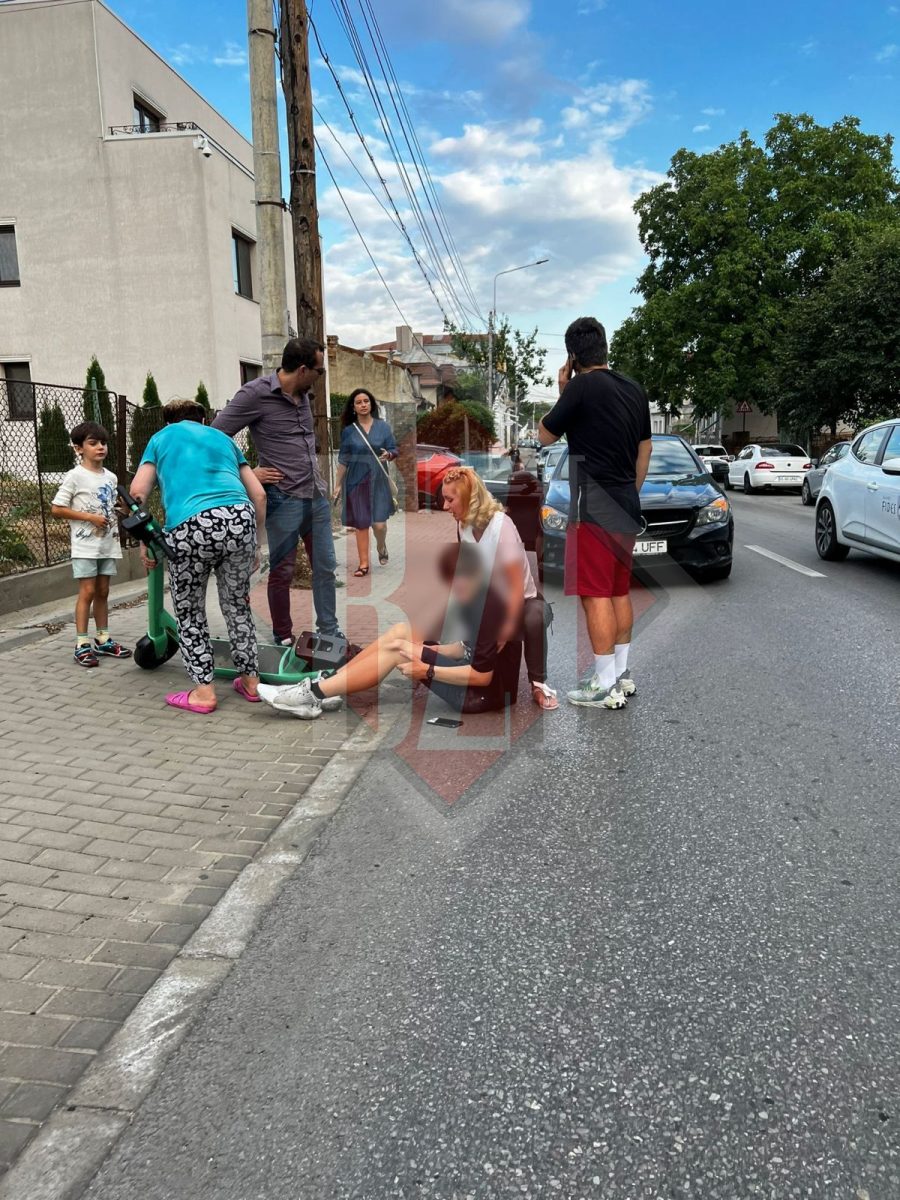 Incident pe Sărărie. Un copil a căzut de pe o trotinetă – EXCLUSIV, FOTO