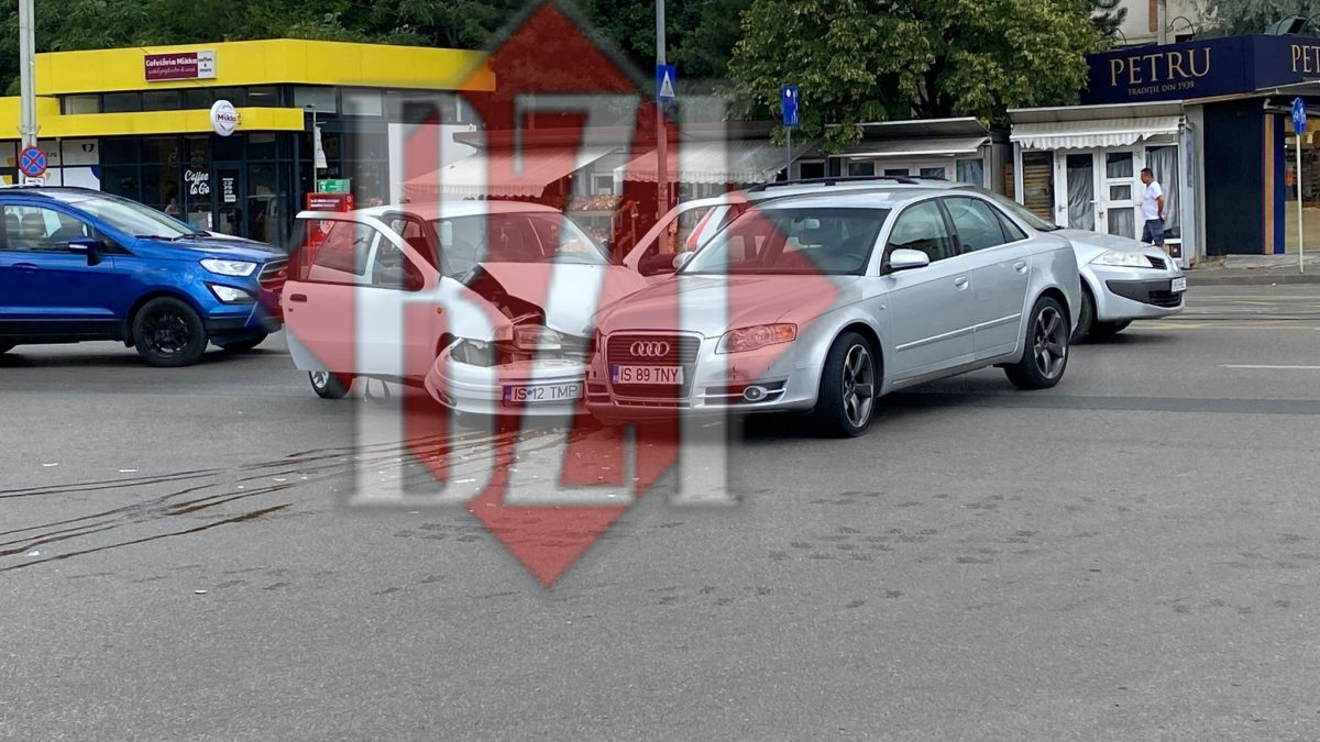 Accident rutier cu victimă în zona Nicolina. Două autoturisme au intrat în coliziune, după neacordare de prioritate – EXCLUSIV, GALERIE FOTO, UPDATE