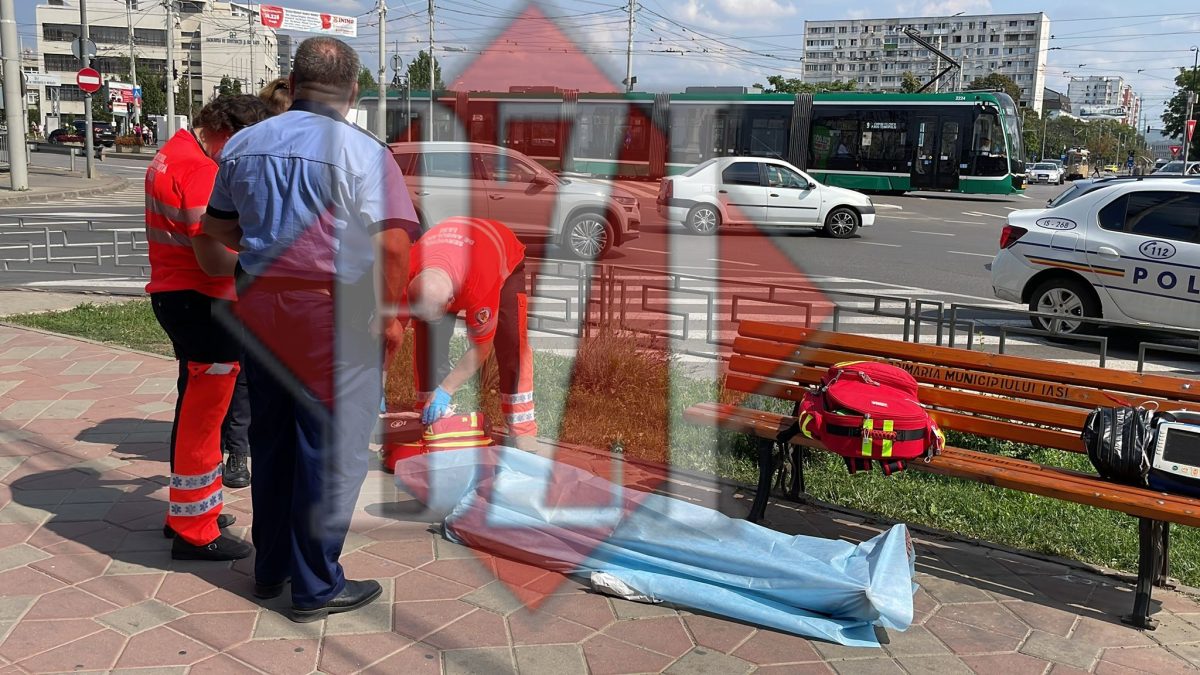 Un bărbat a murit în stradă, în zona Podu Roș. Medicii nu l-au putut resuscita – EXCLUSIV, FOTO