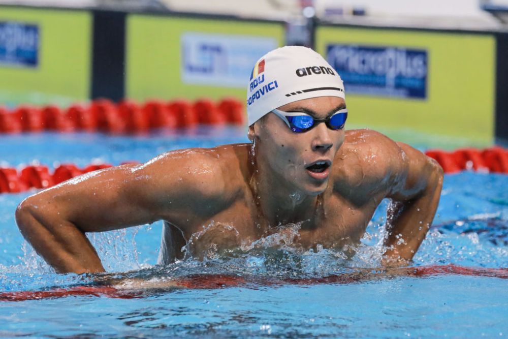 David Popovici s-a calificat în finală la 200 m liber cu cel mai bun timp al seriilor