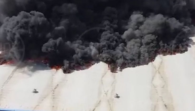 Incendiu uriaș la Moscova. Flăcările se întind pe zeci de mii de metri pătrați