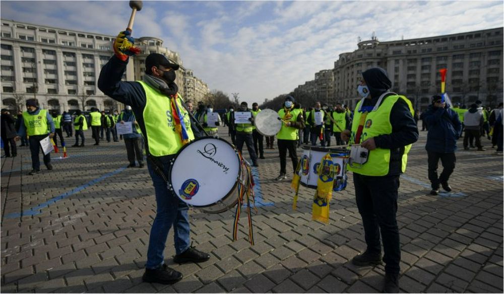 Proteste de amploare în București. Sindicatele din Poliție ies în stradă și își strigă nemulțumirile