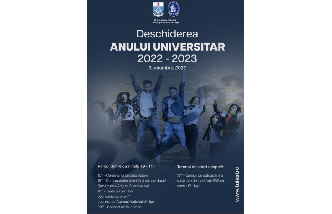 Deschiderea festivă a noului an universitar va avea loc în inima campusului luni, 3 octombrie, de la ora 10.00: va fi o zi cu teatru, cursuri de autoapărare și muzică