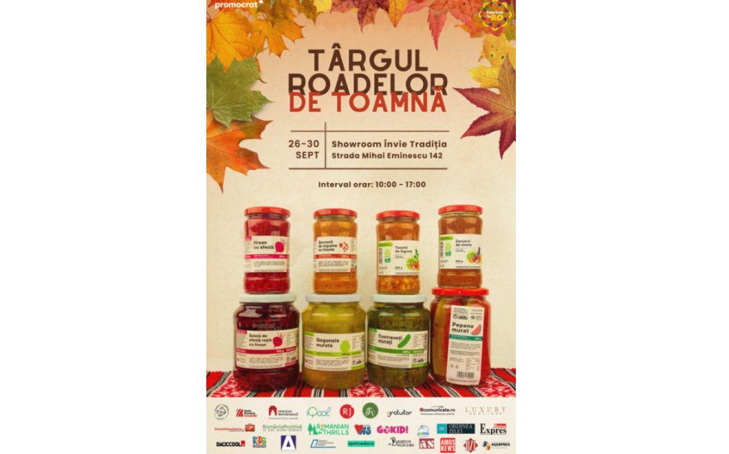 Târgul roadelor de toamnă – Învie Tradiția  26 – 30 septembrie 2022