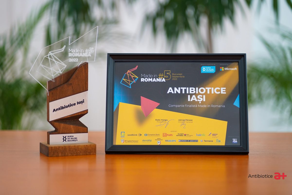 Antibiotice Iași – o companie Made in Romania, premiată de Bursa de Valori București