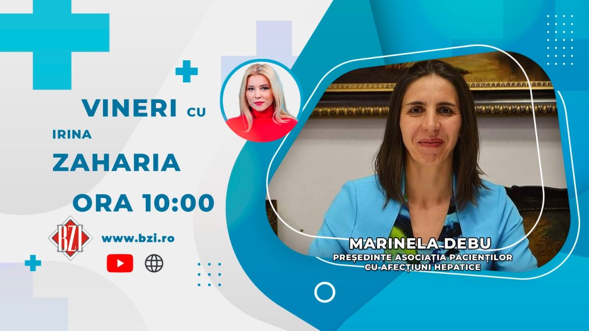 Marinela Debu, președinta Asociației pacienților cu afecțiuni hepatice discută în emisiunea BZI LIVE despre necesitatea unei terapii pentru pacienții cu hepatita cu virus Delta