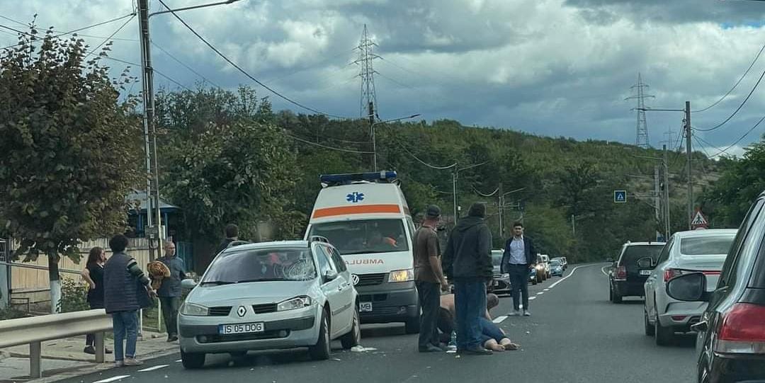 Accident grav la Uricani! O persoană a fost lovită de o mașină – EXCLUSIV, FOTO