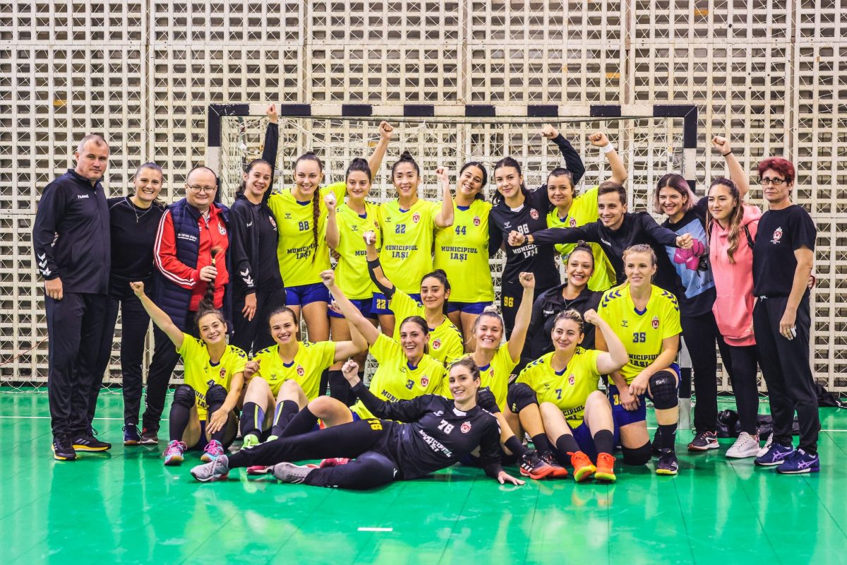 Prima victorie a CSM Iași 2020 la handbal feminin. Jucătoarea Ioana Bianca Stanca a dat 11 goluri – FOTO