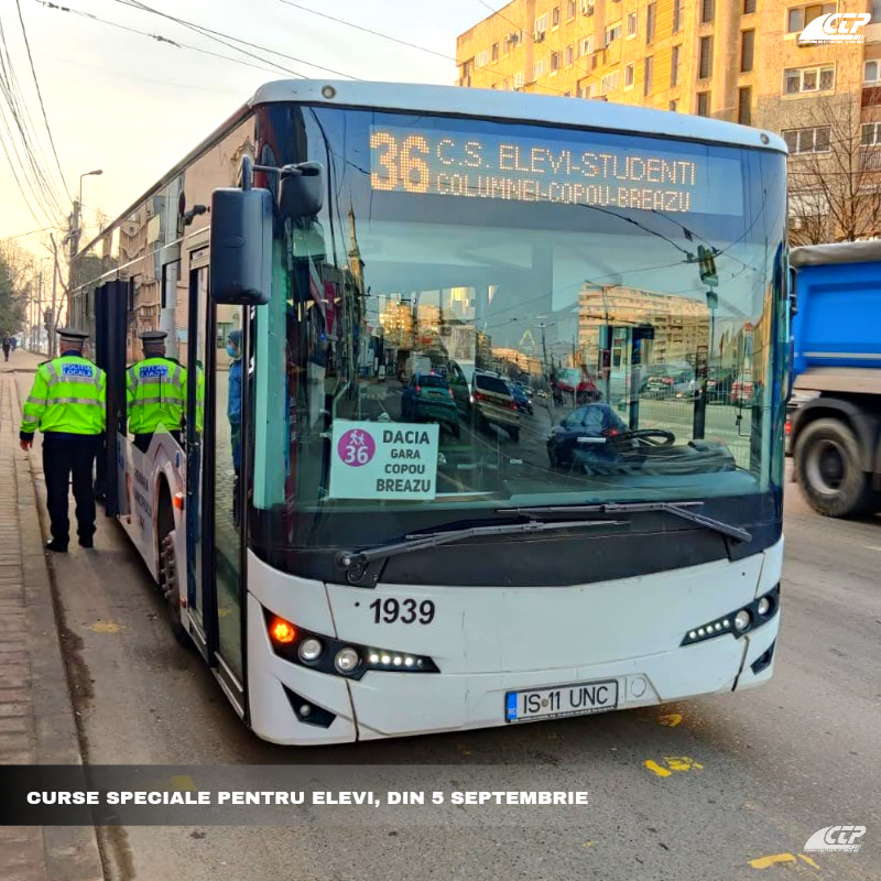 Cursele speciale pentru elevi și preșcolari vor fi reintroduse de Compania de Transport Public Iași