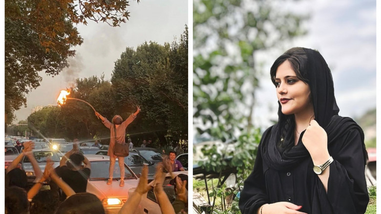 Proteste feministe în Iran. Femeile îşi ard hijaburile după ce Masha Amini a murit pentru că nu își legase corect vălul – VIDEO