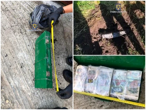 Poliţiştii au găsit o valiză cu bani îngropată în Vințu de Jos, judeţul Alba. Suma este una incredibilă şi provine din mai multe furturi