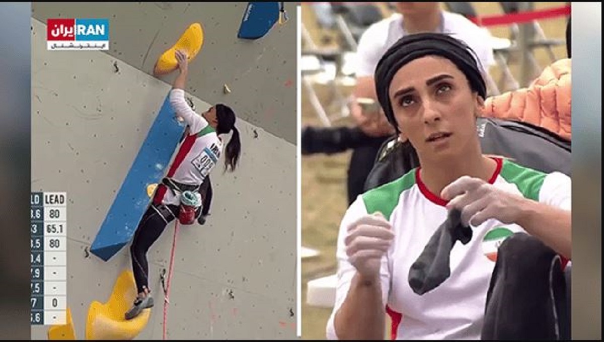 O sportivă din Iran și-a dat jos hijabul în timpul unui concurs. A doua zi a fost dată dispărută