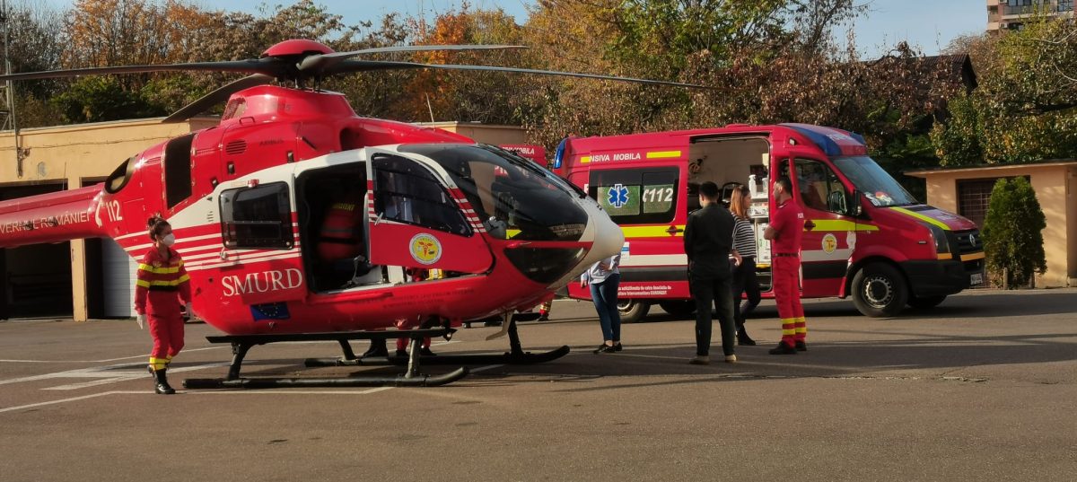 Transfer cu elicopterul de la Suceava la Iași pentru un copil de 6 ani cu convulsii febrile – EXCLUSIV