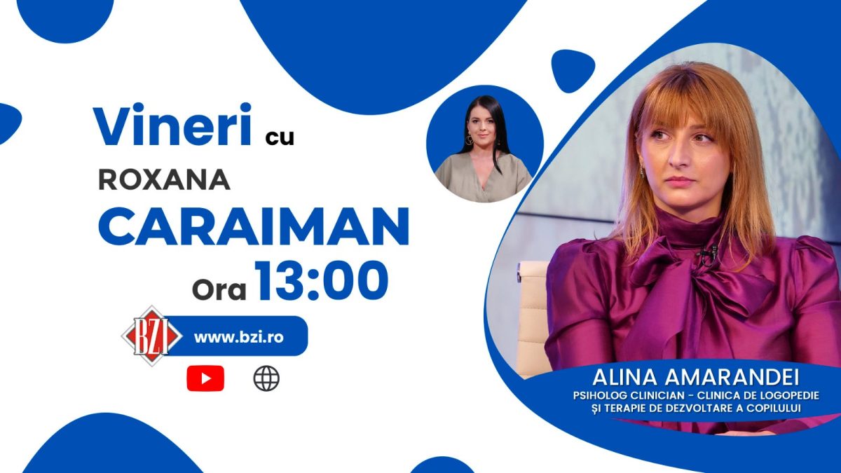 Prea multe ecrane, prea puțin timp! Despre fuga vieții cotidiene și urmările în viața copilului discută psihologul clinician Alina Amarandei la BZI LIVE