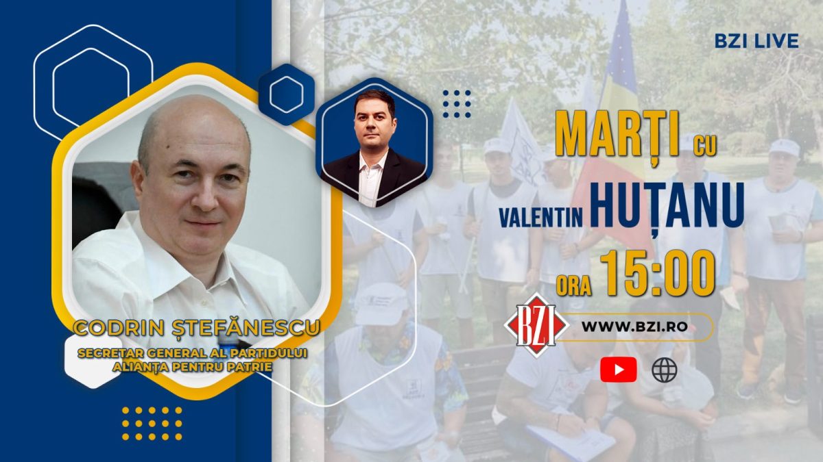 Ediţie BZI LIVE explozivă alături de Codrin Ștefănescu, secretarul general al Alianței Pentru Patrie