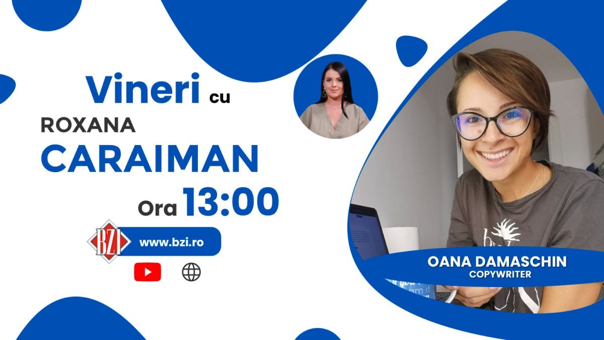 Ce face un copywriter și care e secretul unui conținut publicitar bun? Oana Damaschin vorbește la BZI LIVE despre jobul de a scrie