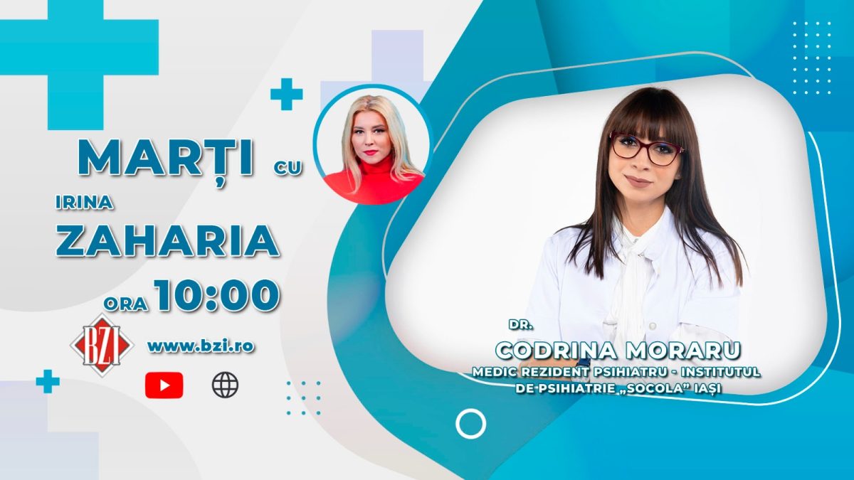 Dr. Codrina Moraru, medic rezident psihiatru, Institutul de Psihiatrie Socola Iași, discută în emisiunea BZI LIVE despre depresiile care apar odată cu asteniile de toamnă