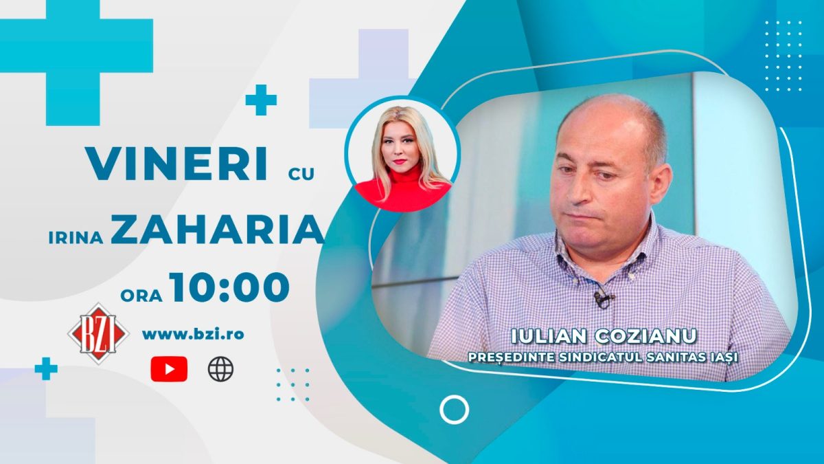 Iulian Cozianu, președintele Sanitas Iași, discută în emisiunea BZI LIVE despre situația sistemului sanitar ieșean