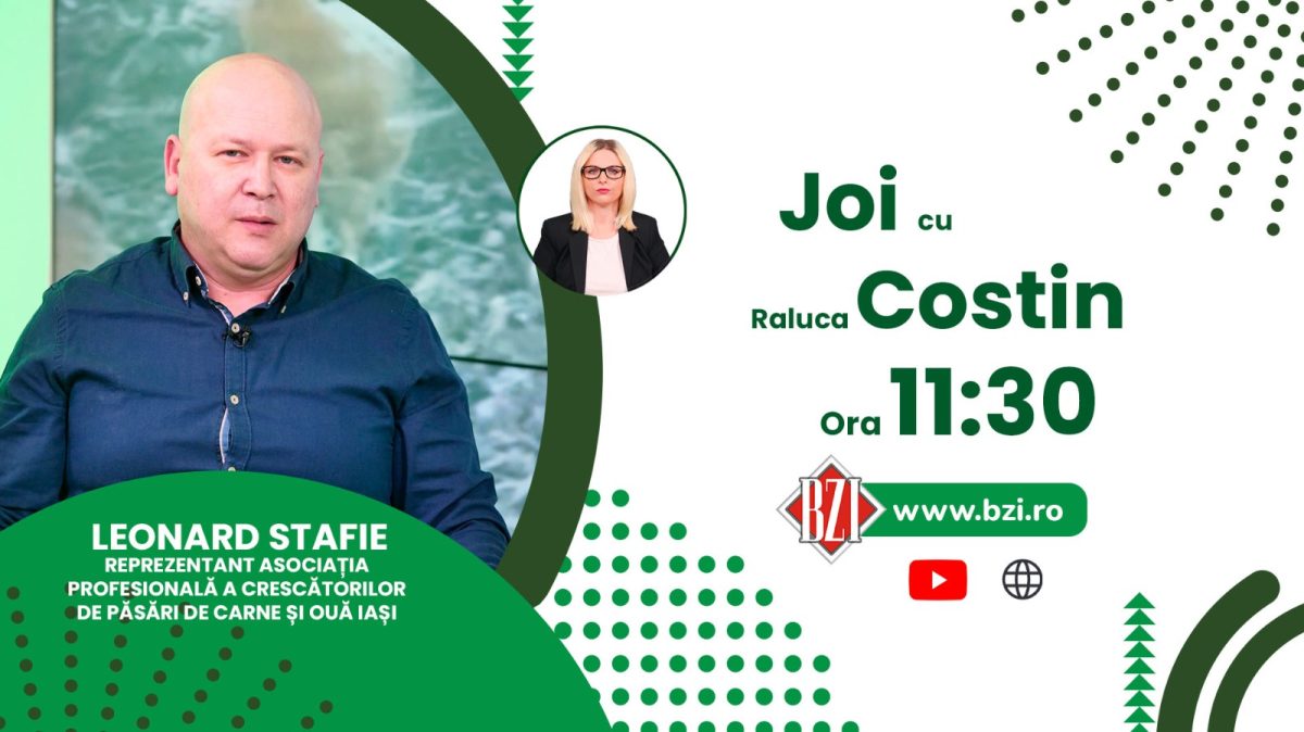 Cât timp e bună carnea congelată? Aflați de la Leonard Stafie, reprezentant Asociația Profesională a Crescătorilor de Păsări de Carne și Ouă Iași, numai la BZI LIVE!