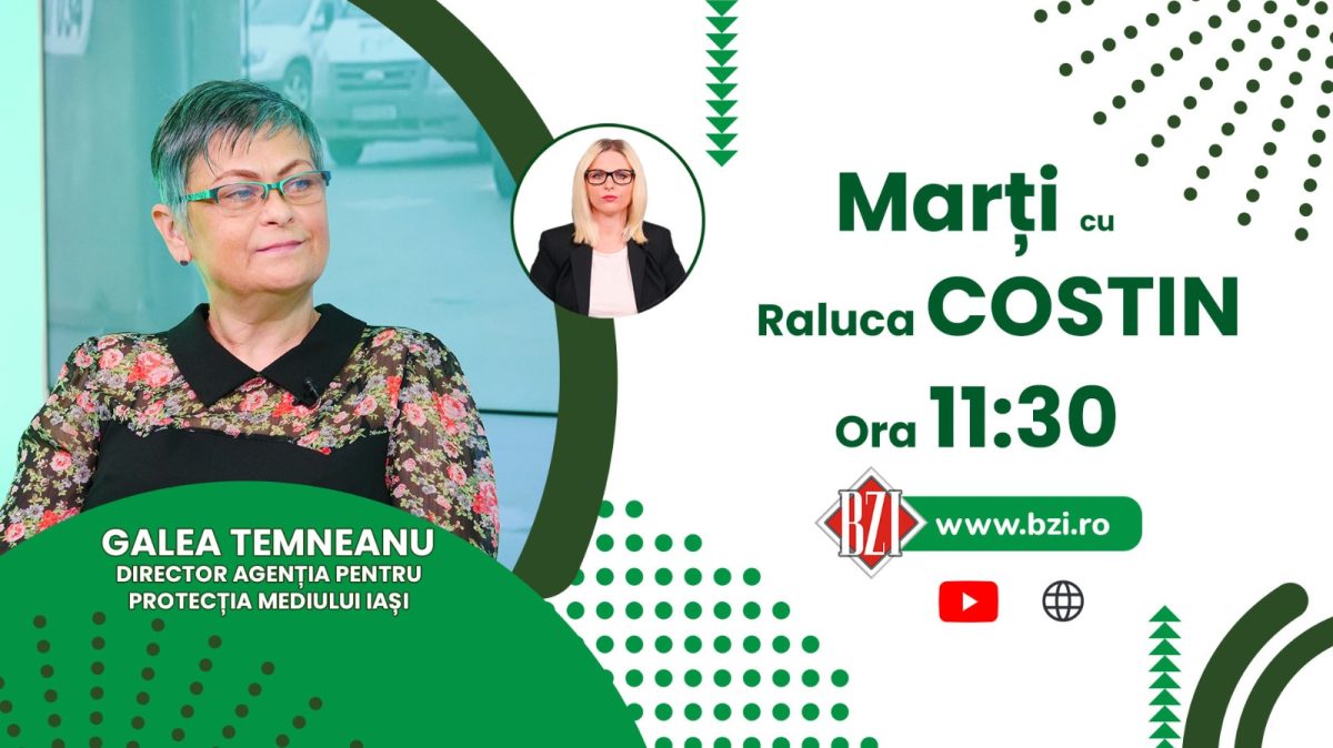 Cât de poluat este Iaşul în această perioadă? Discuţie cu Galea Temneanu, director al Agenției pentru Protecția Mediului Iași, numai la BZI LIVE!